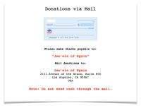 Donate by Check Instructions